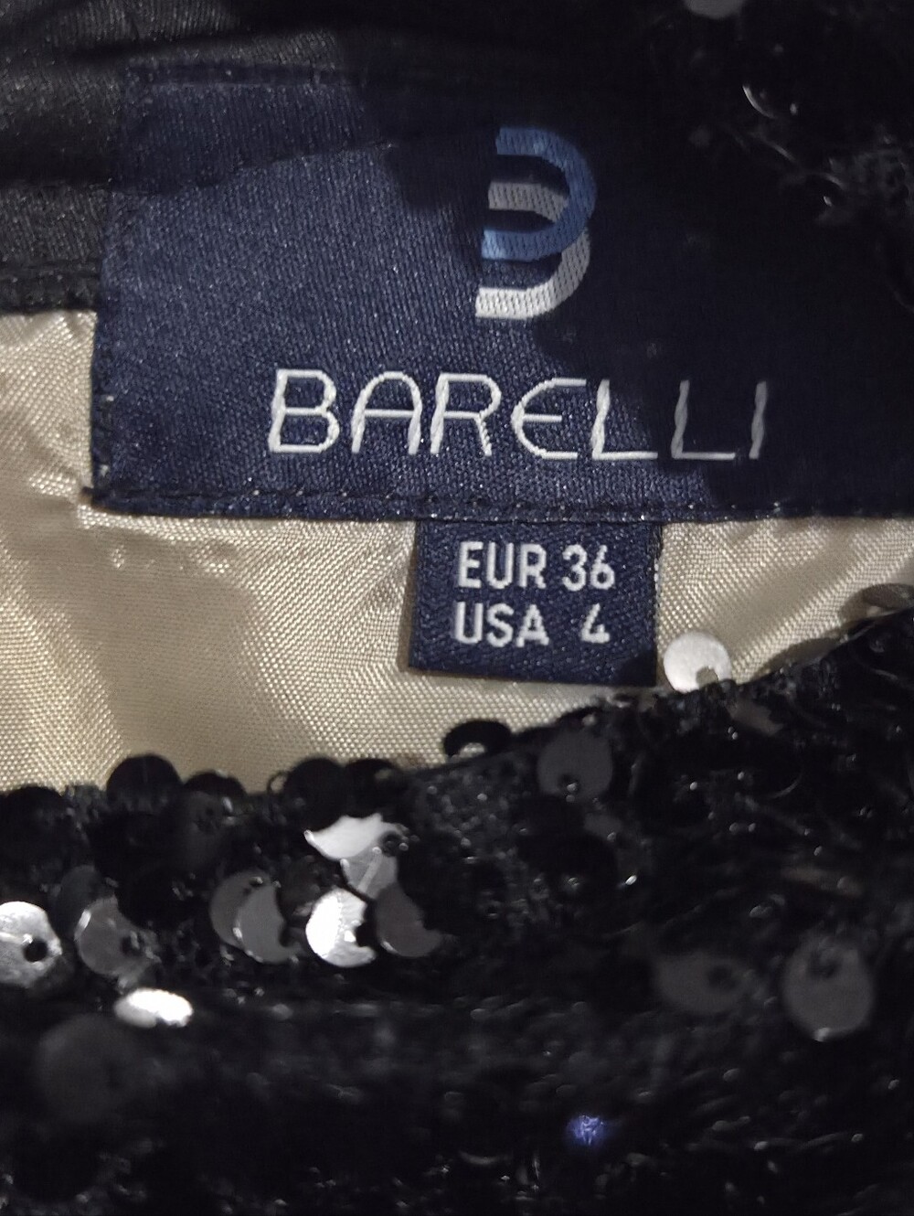 Barelli Sequined Cocktail Dress View 3